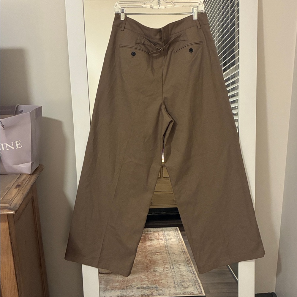 Madewell | The Harlow Wide-Leg Trouser in Brushed Twill - Picture 4 of 4